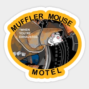 Muffler Mouse Motel Sticker